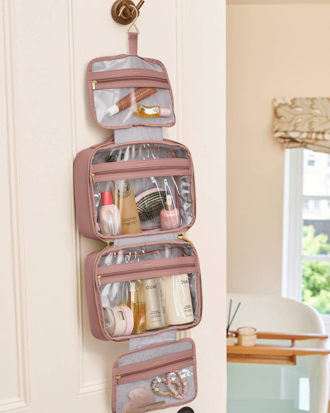 HANGING WASH BAG | RESET | REFRESH |RADIATE Deep Rose