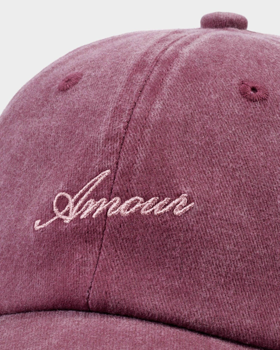 EMBROIDERED CAP AMOUR ROSE PINK