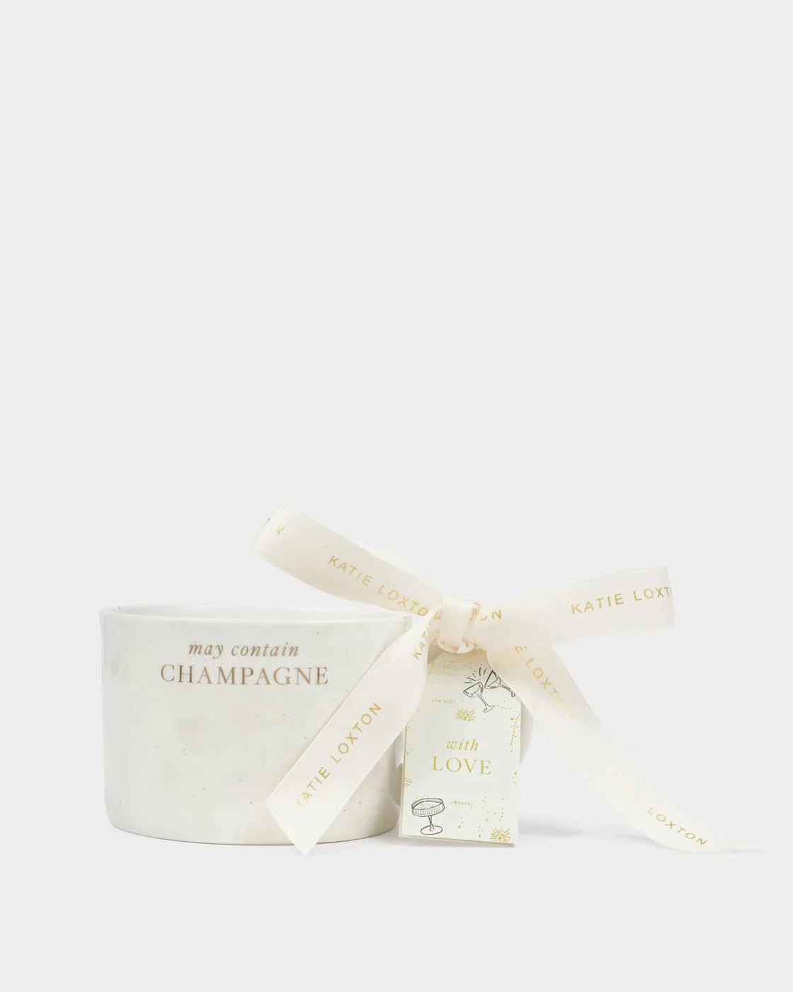 SPECKLED SENTIMENT GIFT TAG MUG | MAY CONTAIN CHAMPAGNE