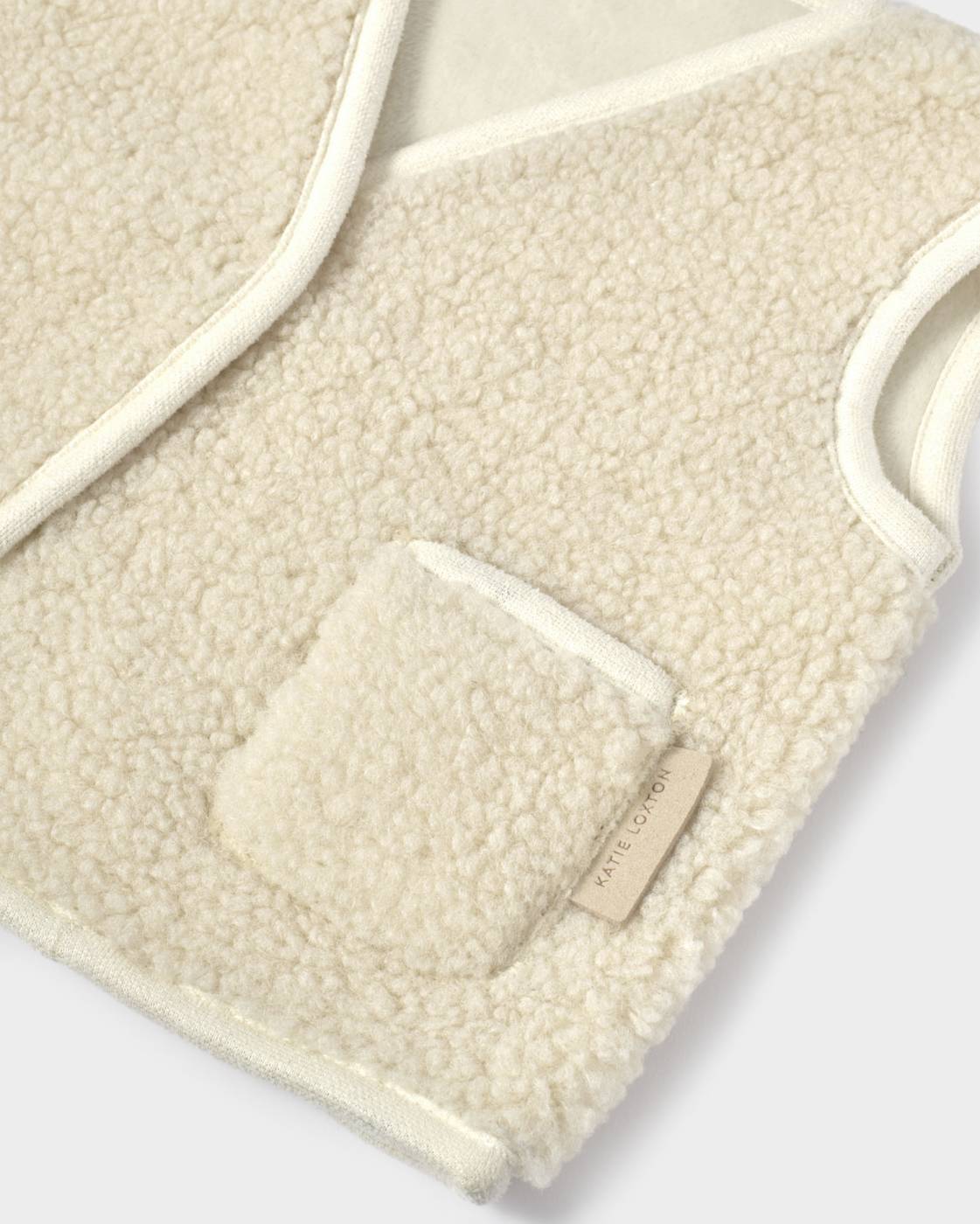 BABY BORG GILET off white 0-6 mnths