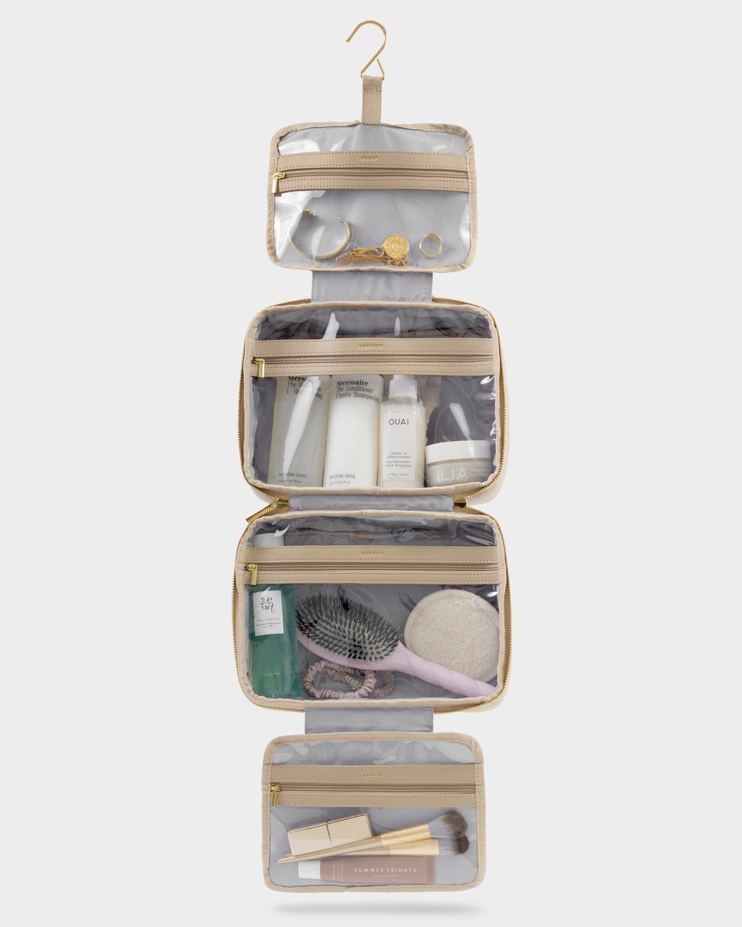 HANGING WASH BAG | RESET | REFRESH |RADIATE Light Taupe