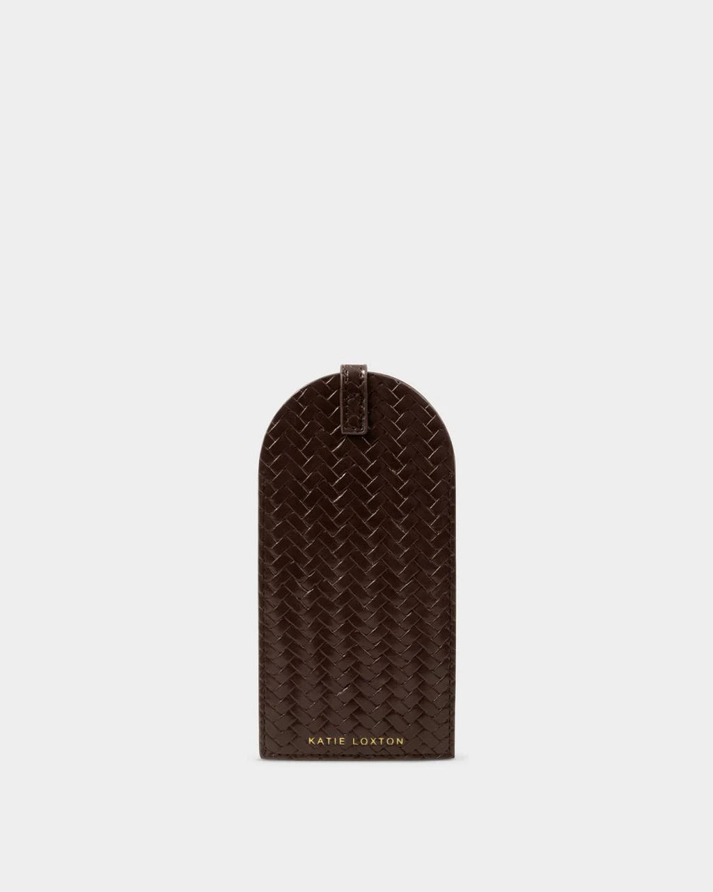 GLASSES SLEEVE | Chocolate Woven | 17cm x 8.4cm
