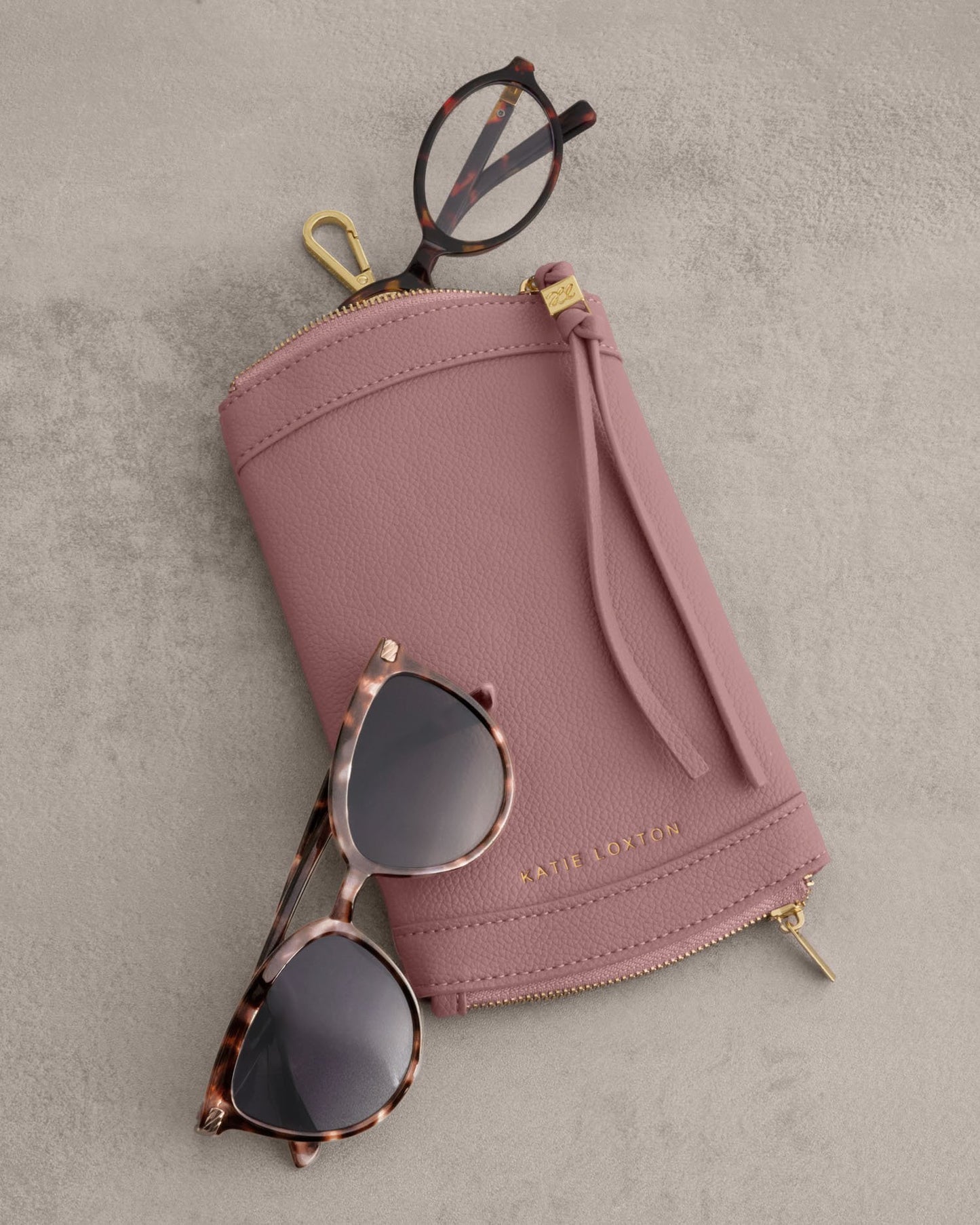 DUO SUNGLASSES CASE | Deep Rose
