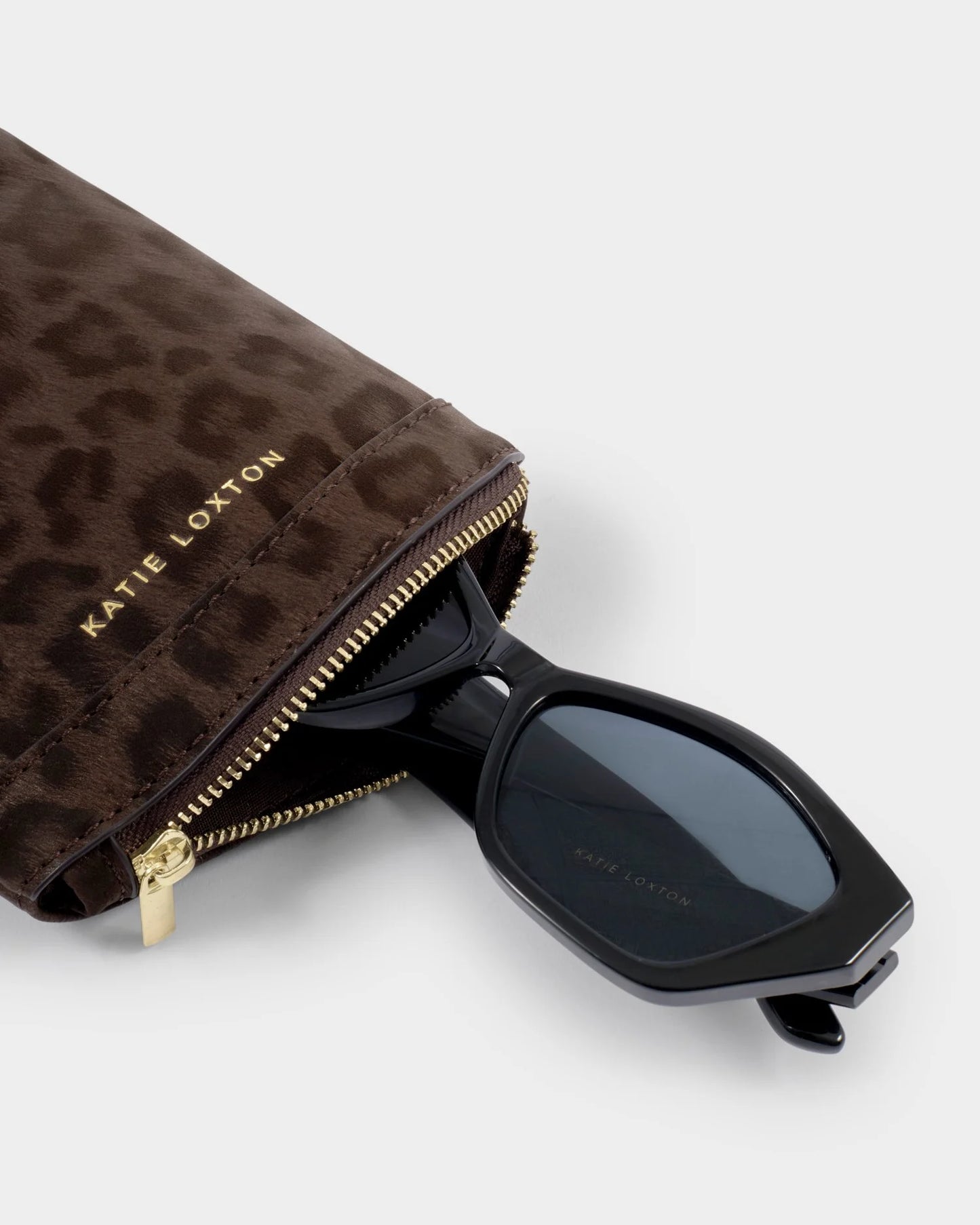 DUO SUNGLASSES CASE | Chocolate Leopard
