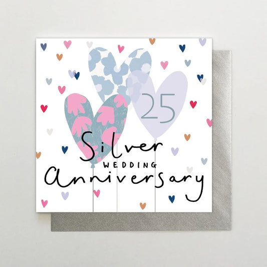 silver wedding anniversary balloons