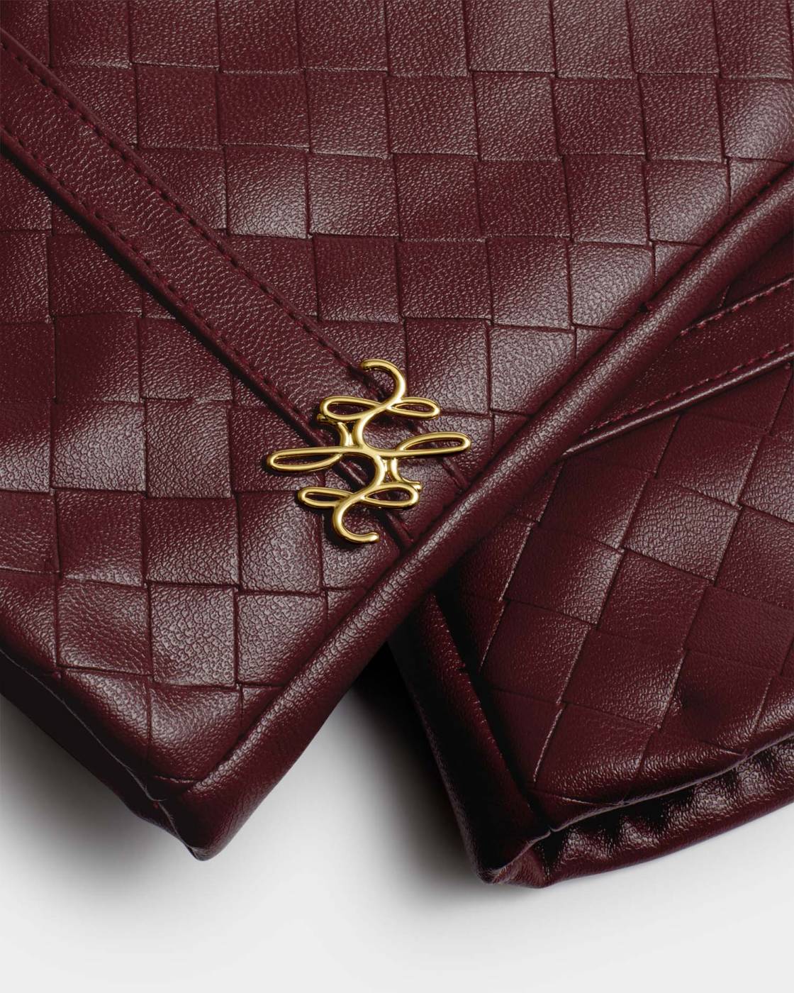 Boxed Faux Leather Gloves -  Cherry Woven