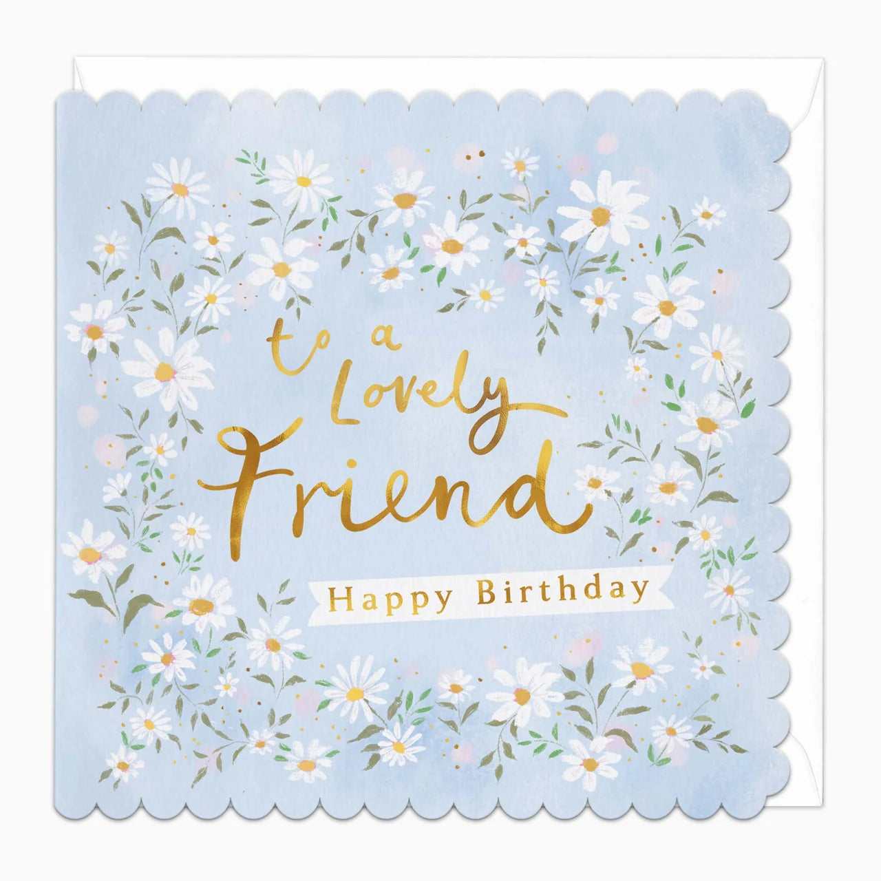 Daisy Chain Lovely Friend Birthday Card