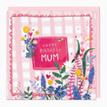 Gingham Floral Mum Birthday Card