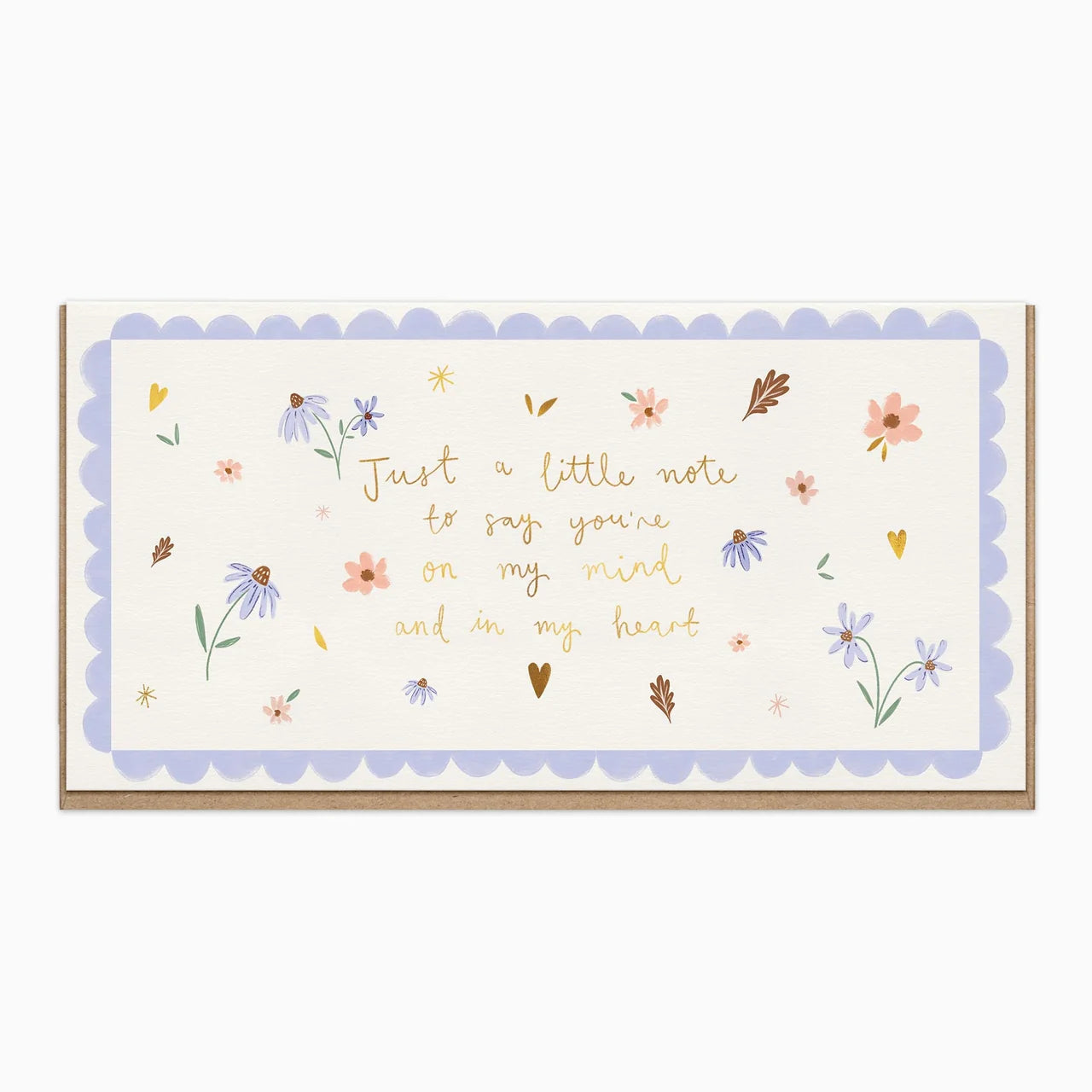 Dainty Floral Just To Say Card
