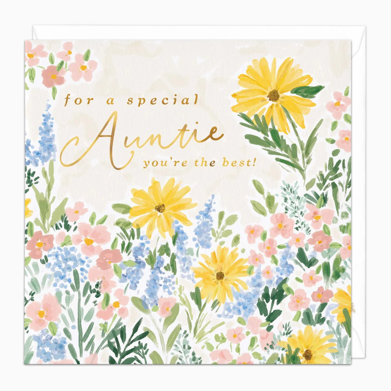 Spring Meadow Auntie Card