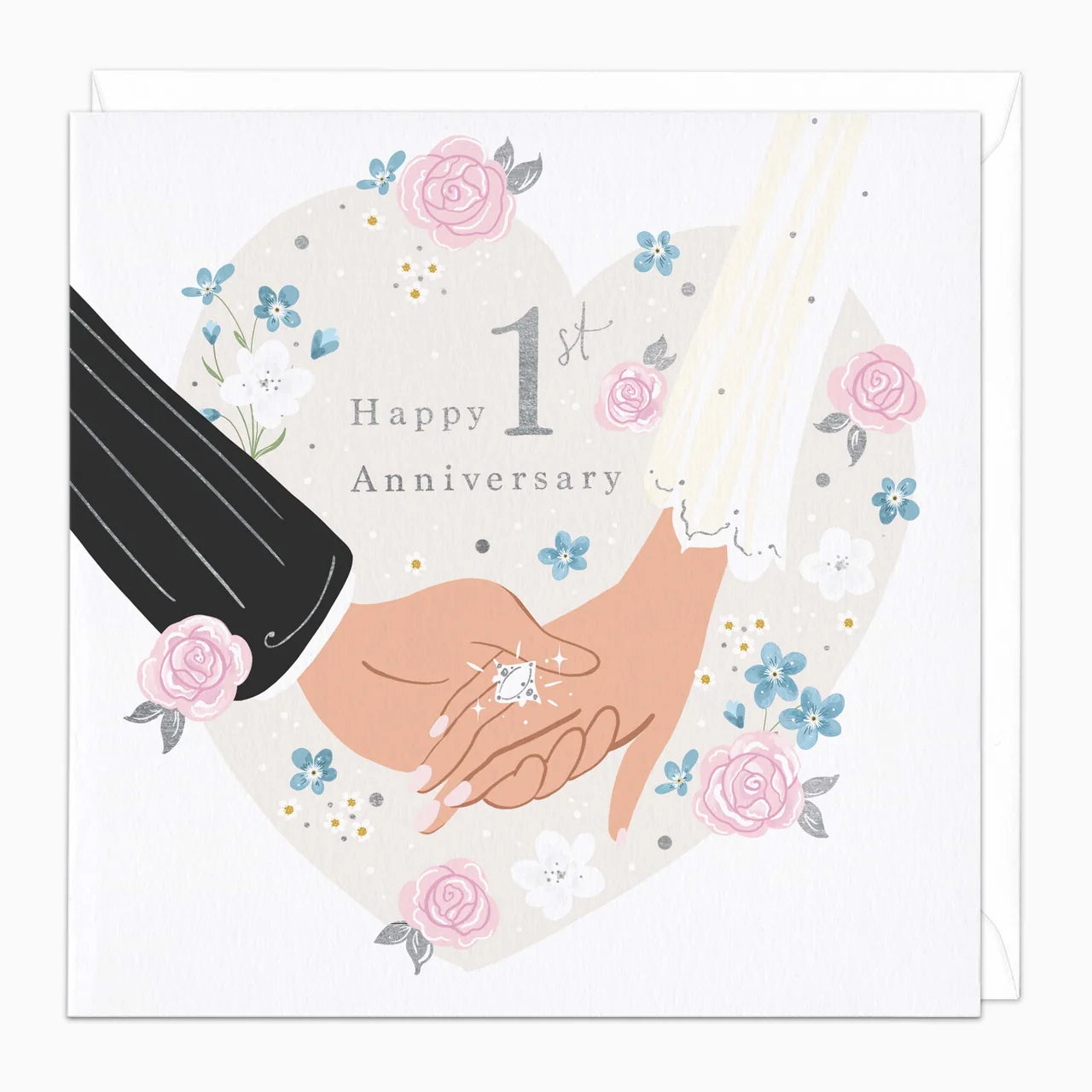 Happy 1st Anniversary Card