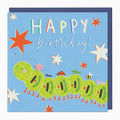 Glow In The Dark Caterpillar Birthday Card