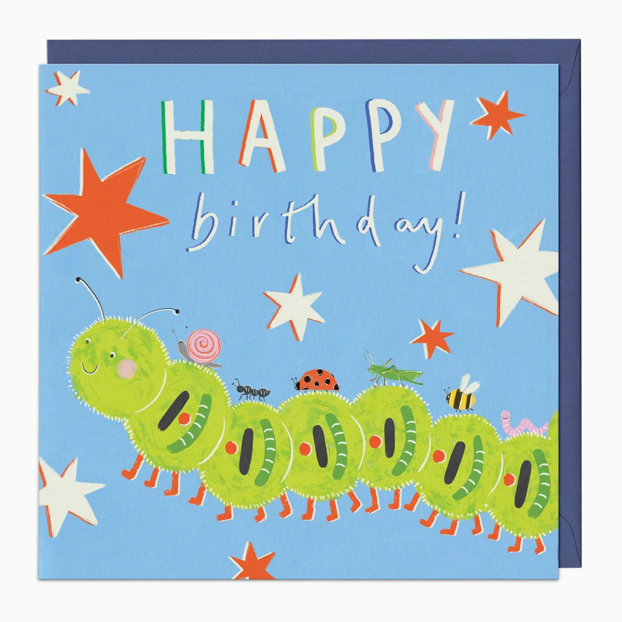 Glow In The Dark Caterpillar Birthday Card