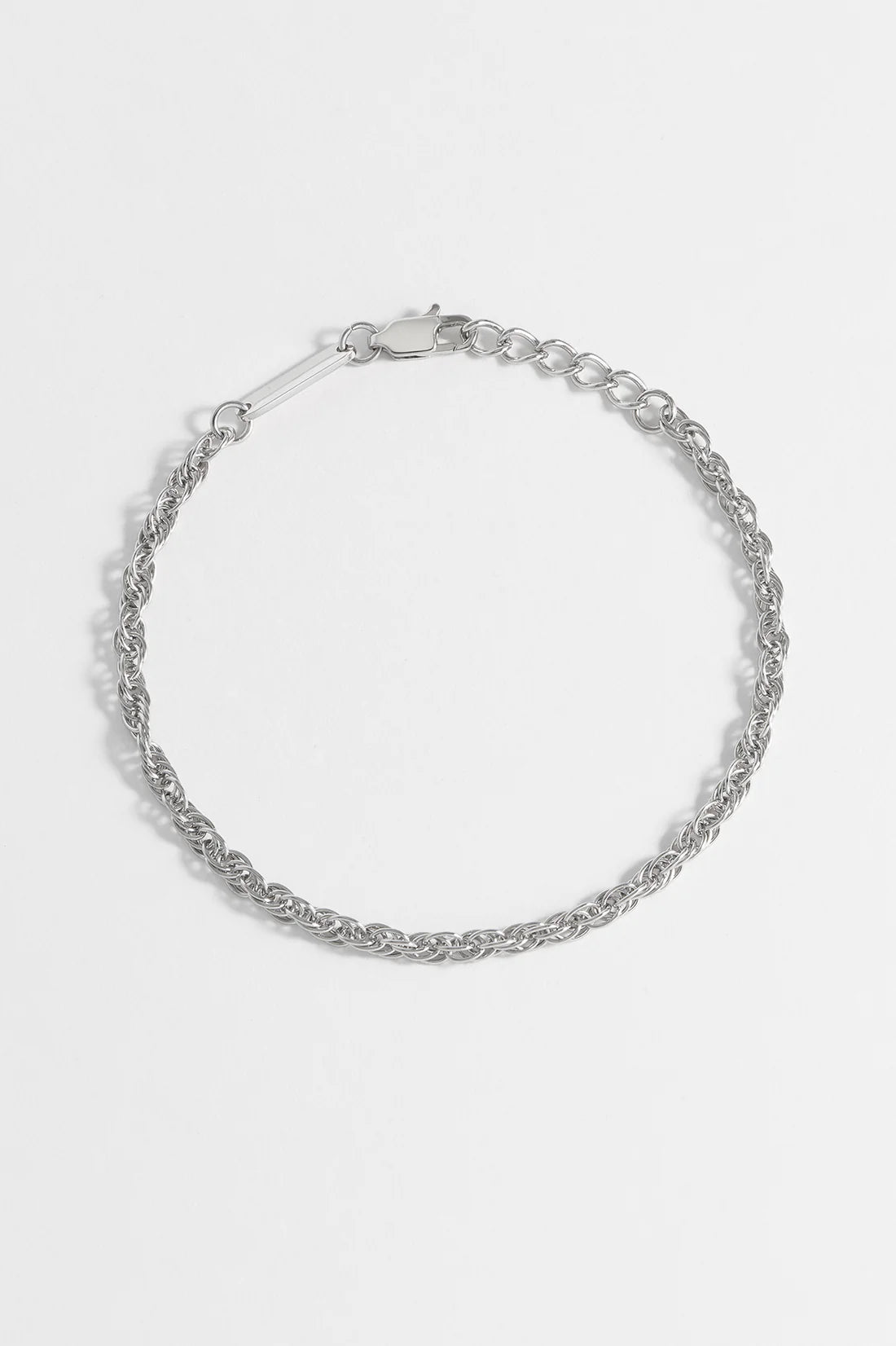 Rope Chain Bracelet Steel Fnish