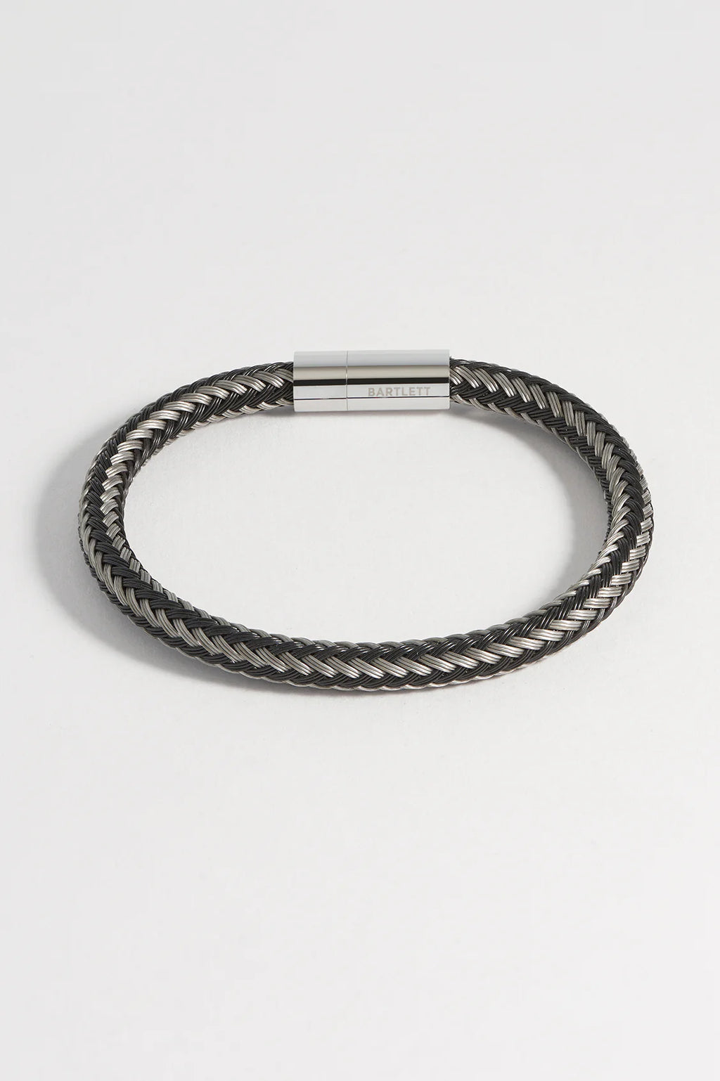 Grey and Black Metal Mesh Bracelet
