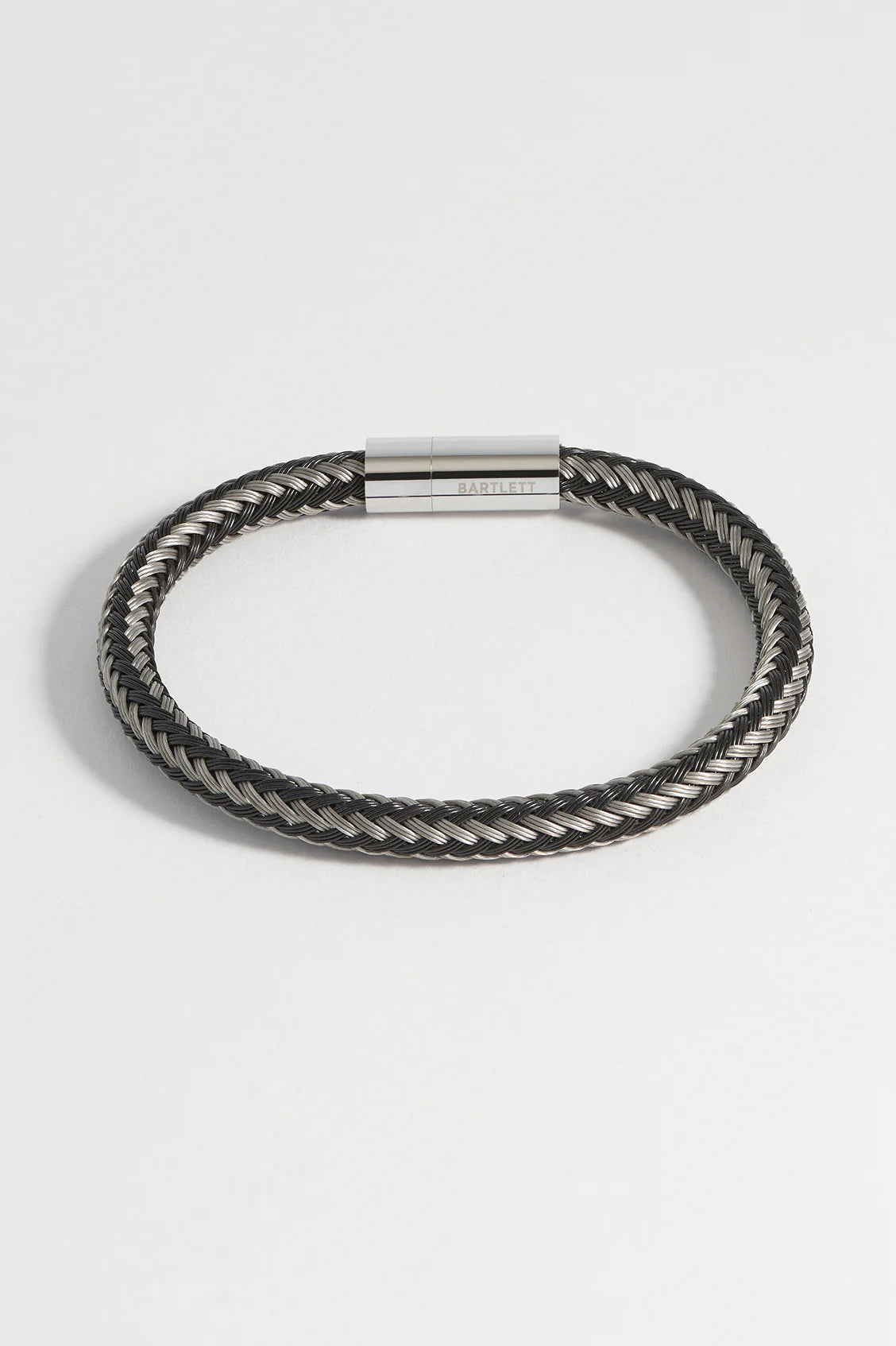 Grey and Black Metal Mesh Bracelet