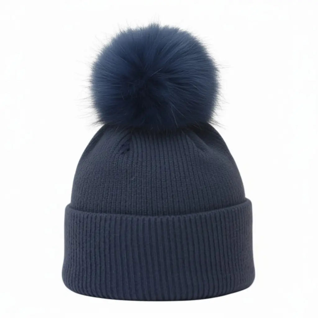 Steel Unisex Rib Bobble Hat