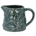 Green Stoneware Oak Leaf Jug, Med