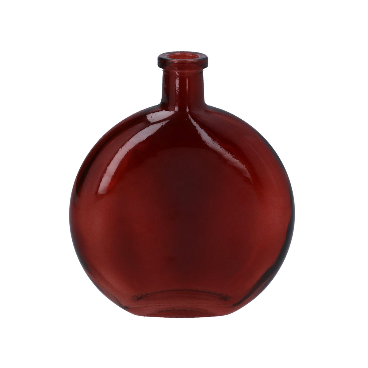 Burgundy Disc Bud Vase
