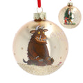 Glass ball 8cm gold gruffalo