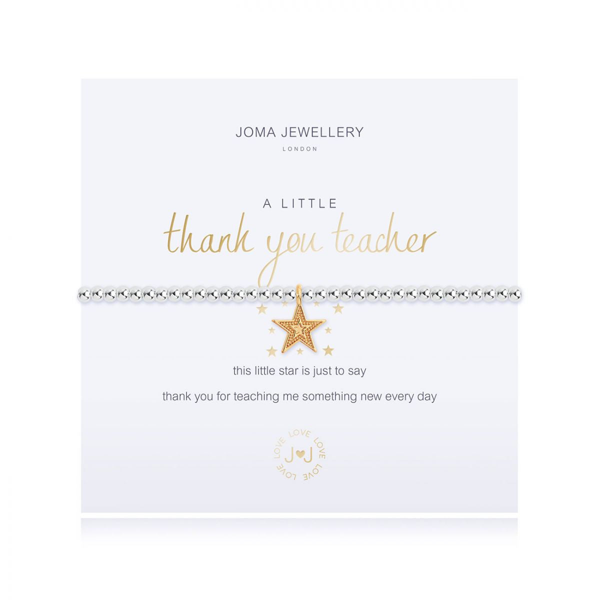 A LITTLE THANK YOU TEACHER BRACELET