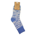 Sky Blue Zebra Print Cosy Sock