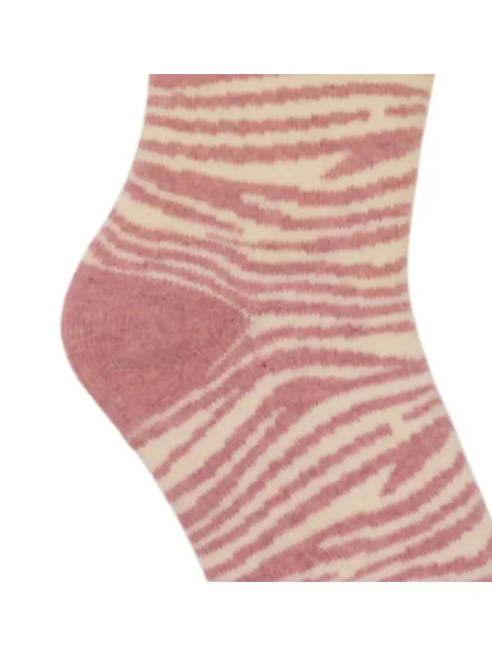 Pink Zebra Print Cosy Sock