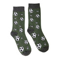 Men’s Green Football Bamboo Sock