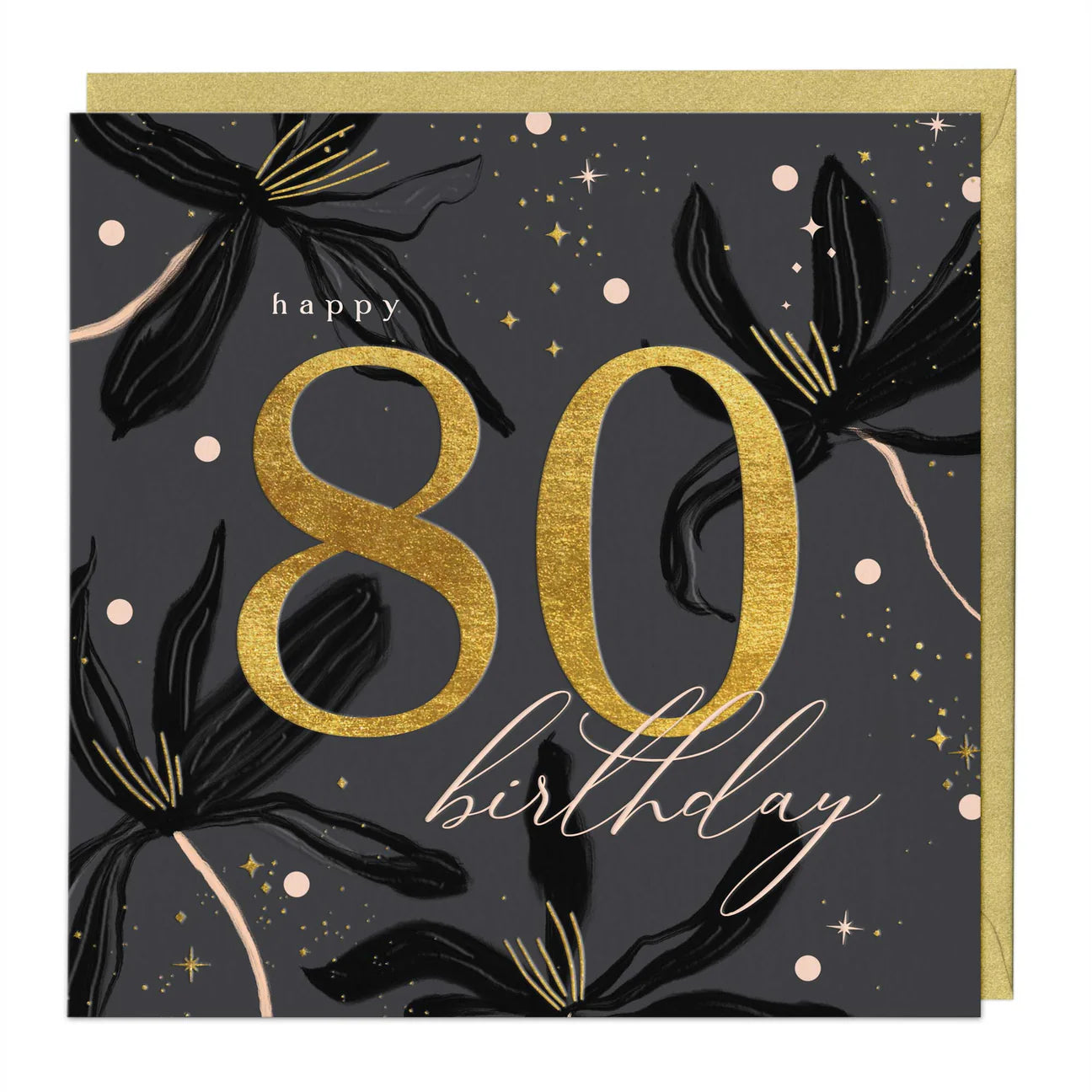 Age 80 Birthday Luxury Card