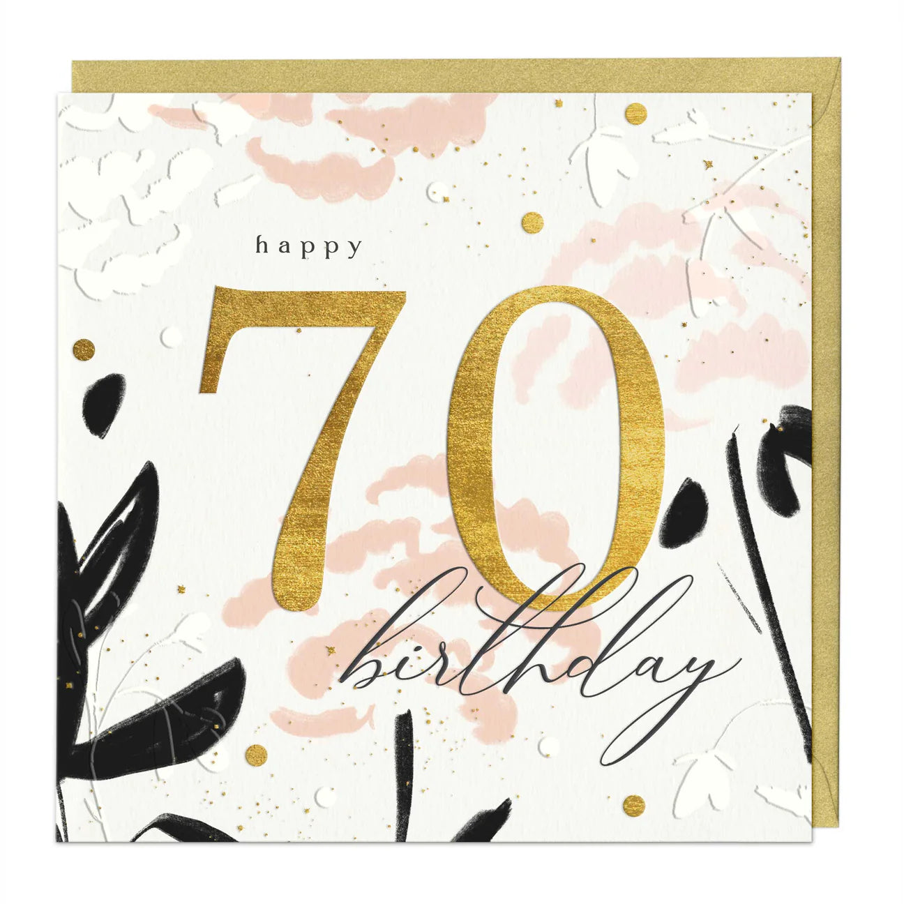 Age 70 Luxury 70th Birthday Card