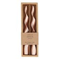 Copper Vintage Twist Taper Candle, Box/2