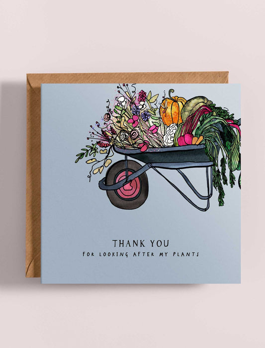 Thank you for looking after the plants Card