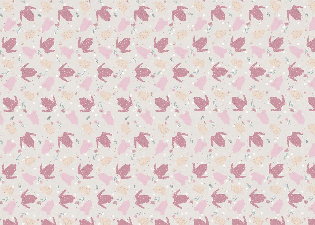 Wrapping Paper Baby Girl Grows Folded Sheets