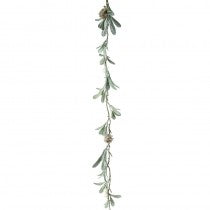 PALE GREEN LEAF AND PINE CONE GARLAND