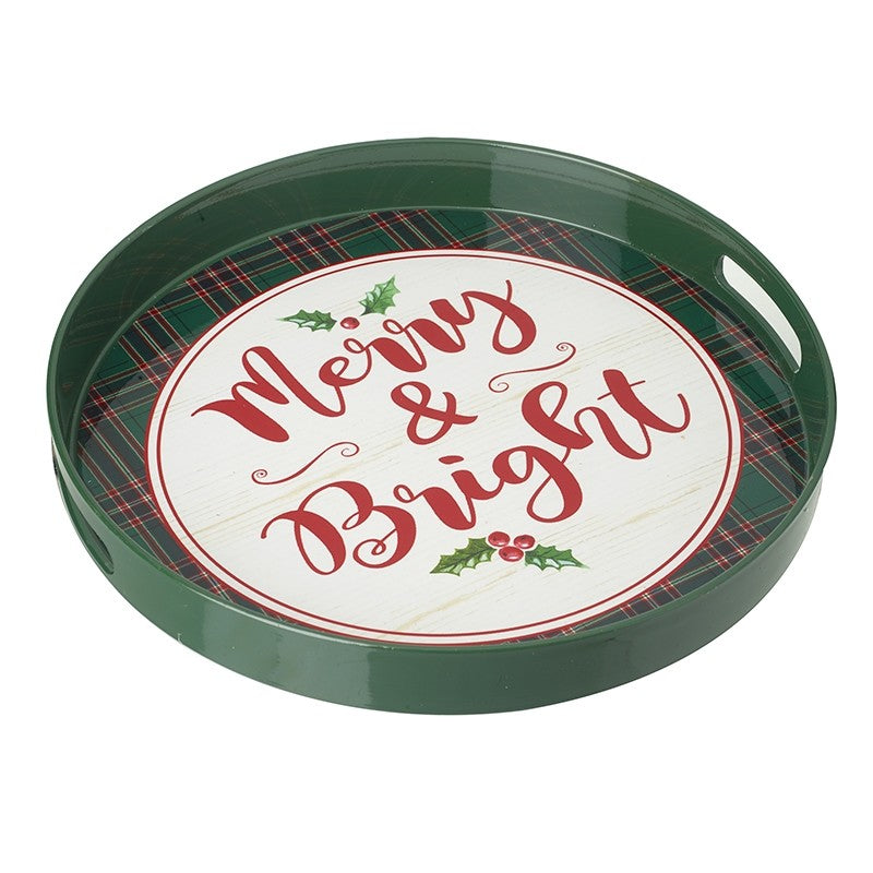 MERRY AND BRIGHT TRAY