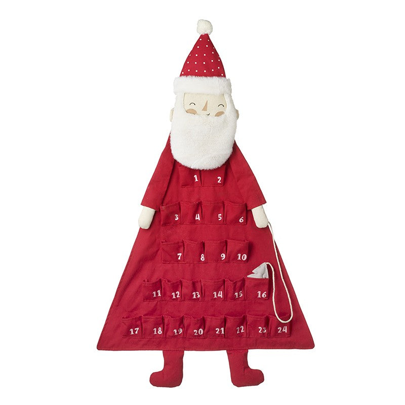 LARGE RED ADVENT SANTA