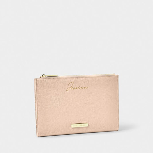 TRAVEL DOCUMENT HOLDER NUDE PINK