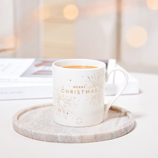 BOXED PORCELAIN MUG MERRY CHRISTMAS