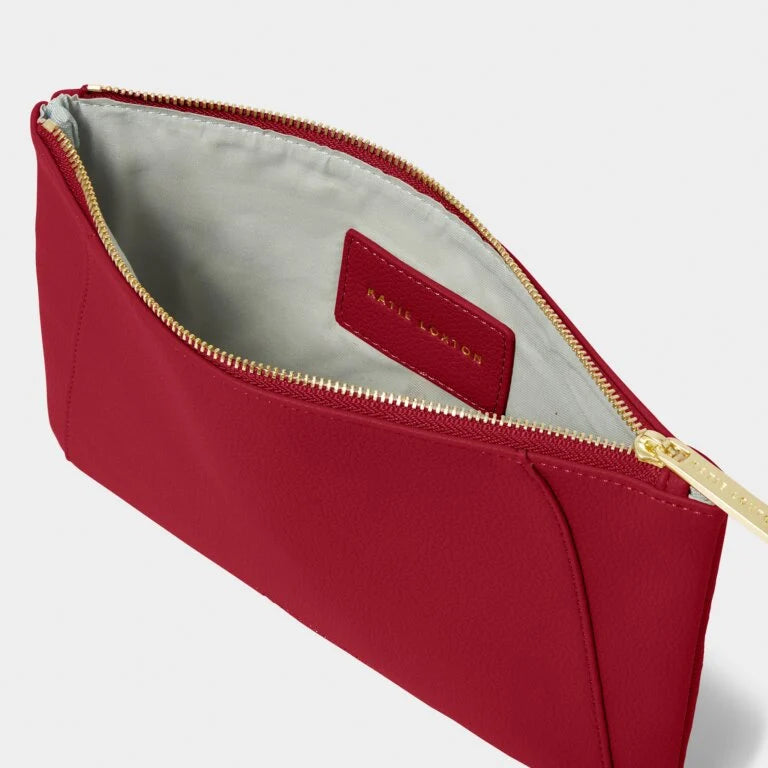 HANA POUCH GARNET RED