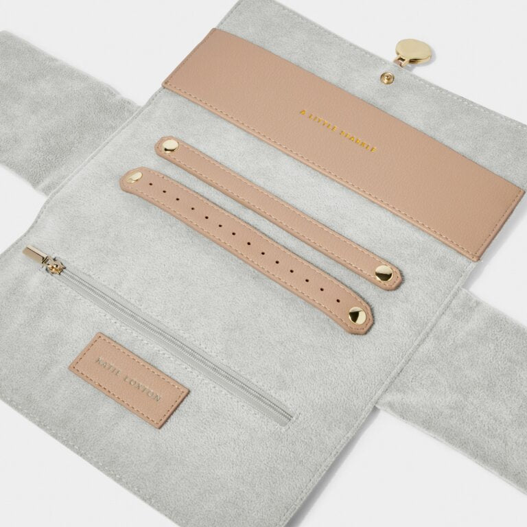 Pebble Jewellery Roll Soft Tan