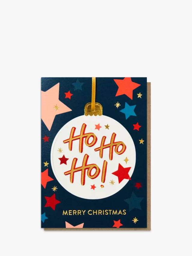 Ho Ho Ho Merry Christmas Pop Out Hanging Bauble