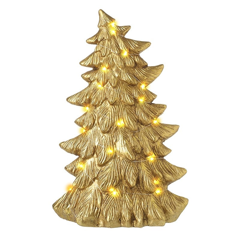 GOLDEN LIGHT UP CERAMIC TREE