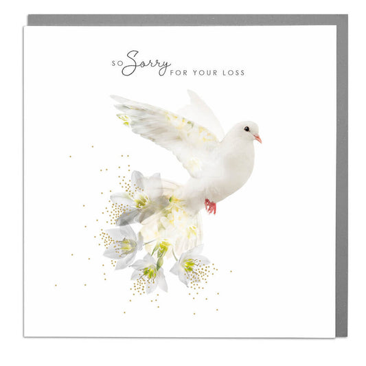 Wildlife Botanical - Dove - Sympathy - So Sorry For Your Loss