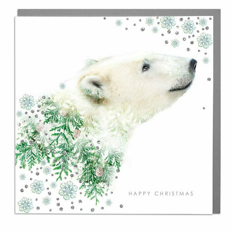 Wildlife Botanical Xmas - Polar bear