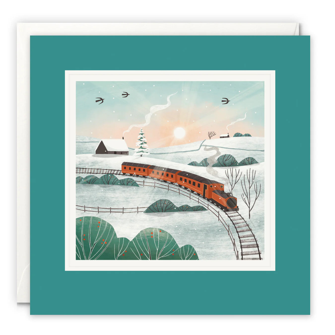 Christmas Snowy Train Journey