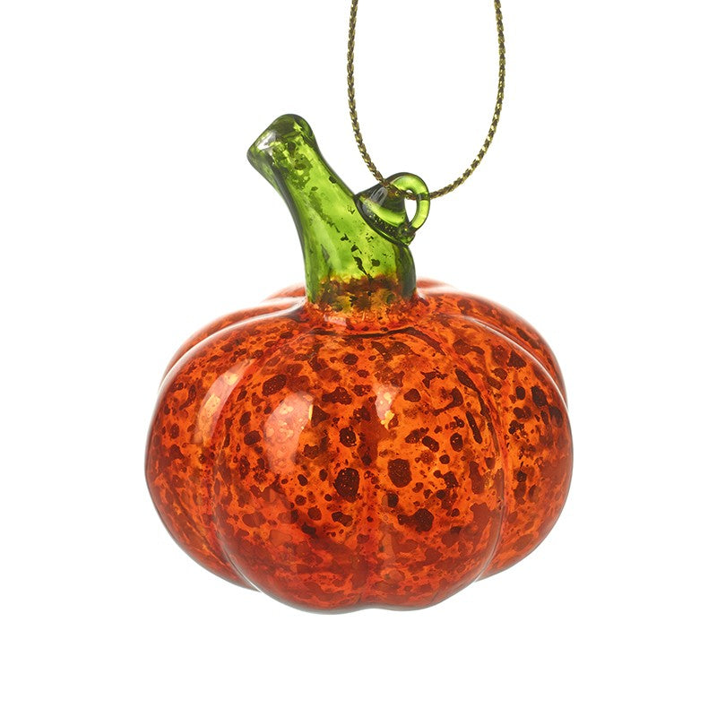 Halloween Glass Hanging Pumpkin