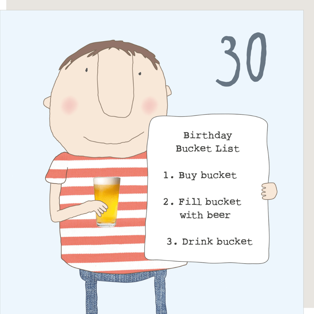 Age 30 BUCKET LIST BIRTHDAY