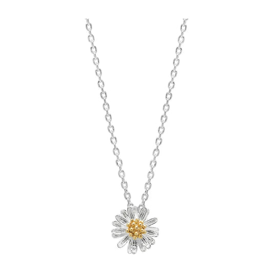 Wild Flower Necklace Silver Plated