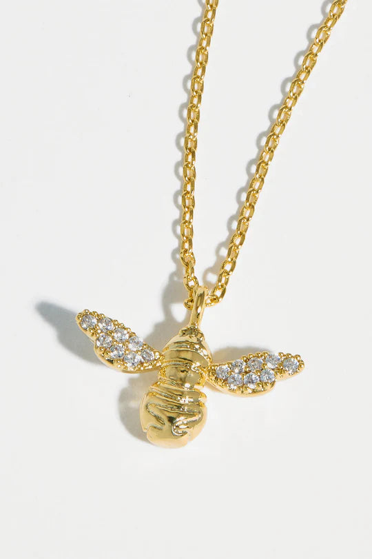 Bee Necklce Sparkle Wings