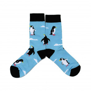 Blue Penguin Socks